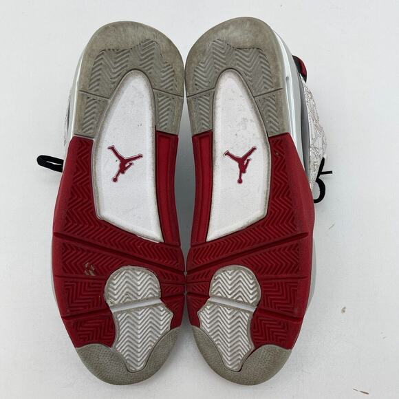 Size 11.5 - Air Jordan Dub Zero White/Black Varsity Red Mens Jumpman Retro - Picture 10 of 16